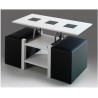 MESA DE CENTRO ELEVABLE MOD. MILÁN (PUFFS INCLUIDOS)