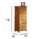 SINFONIER PINO 50 cm. (7 CAJONES)