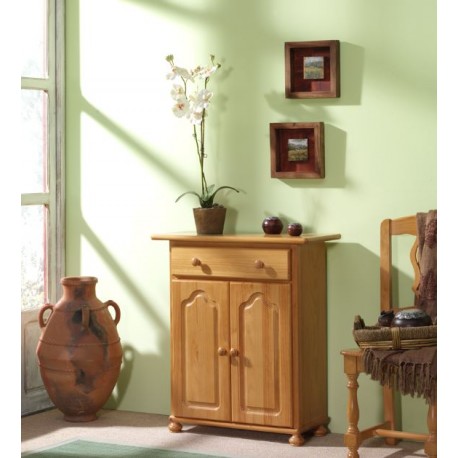 TAQUILLÓN PINO 2 PUERTAS Y 1 CAJÓN