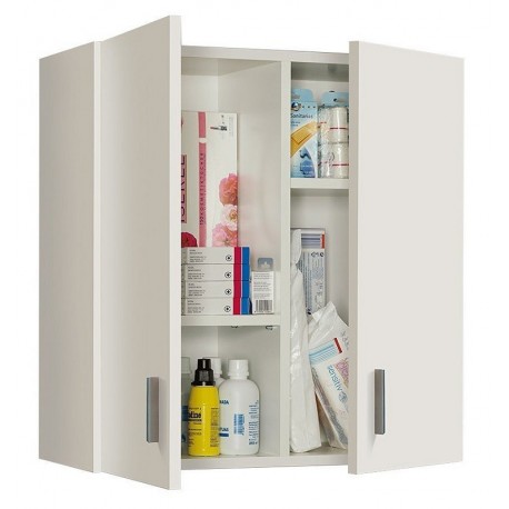 ARMARIO 2 PUERTAS COLGADO MOD. LANS BLANCO