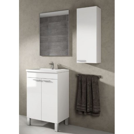MUEBLE LAVABO DE 2 PUERTAS CON ESPEJO MOD. SINES