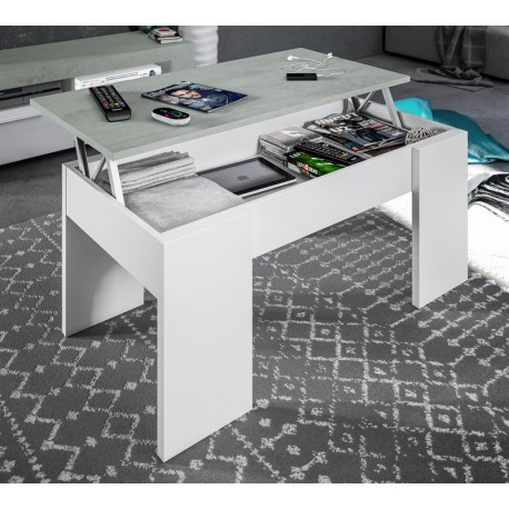 MESA DE CENTRO ELEVABLE MOD. TENBY COMBI 2