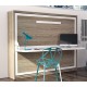 CAMA HORIZONTAL ABATIBLE CON ESCRITORIO MOD. EAGLE SPACIO 108