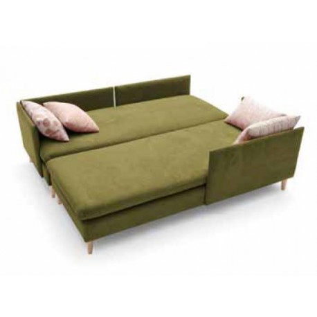 SOFÁ CAMA 3 PLAZAS CON CHAISELONGUE MOD. REINA