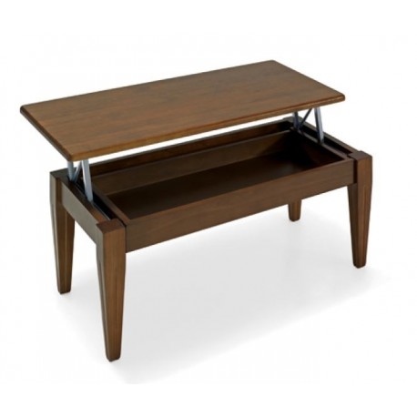 MESA DE CENTRO ELEVABLE TAPA MADERA MOD. J3