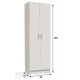 ARMARIO 2 PUERTAS MOD. LANS BLANCO