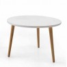 MESA DE CENTRO PINO (REDONDA) MOD. NÓRDICA